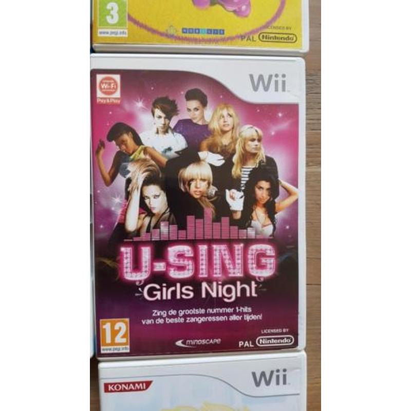 3 Wii Spellen Ghost Squad, U-Sing Girls, Wii Play