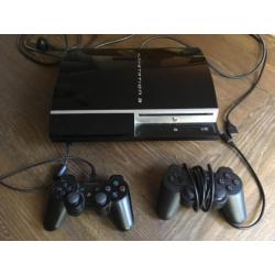 playstation 3 met 20 games en 2 controllers (originele doos)