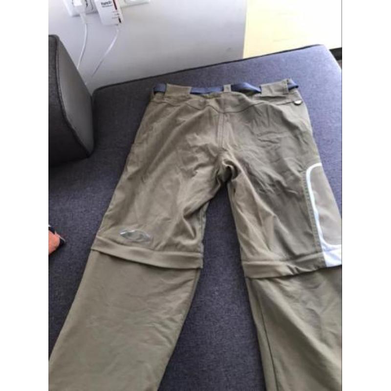 Salomon wandelbroek, mt M, afritsbaar en stretch mosgroen