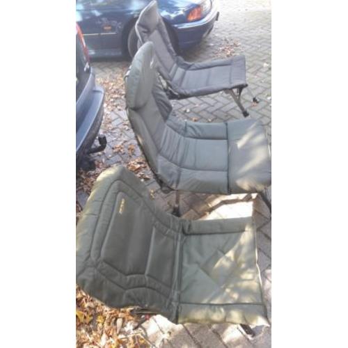 3 nette karperstoelen / visstoelen
