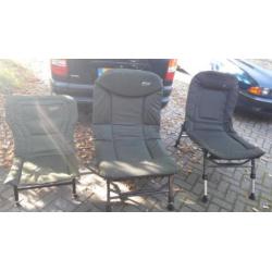 3 nette karperstoelen / visstoelen