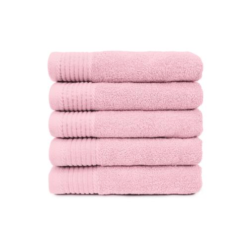 The One Handdoek 450 gram 50x100 cm Licht Roze (5 stuks)