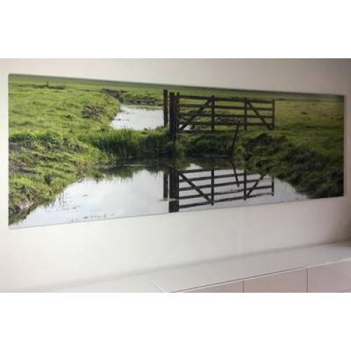 Foto verlijmd achter acrylaat 30x50 cm